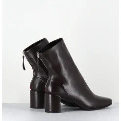 Discount HALMANERA Boots en cuir souple à talon - BETA26 BARON T MORO MARRON