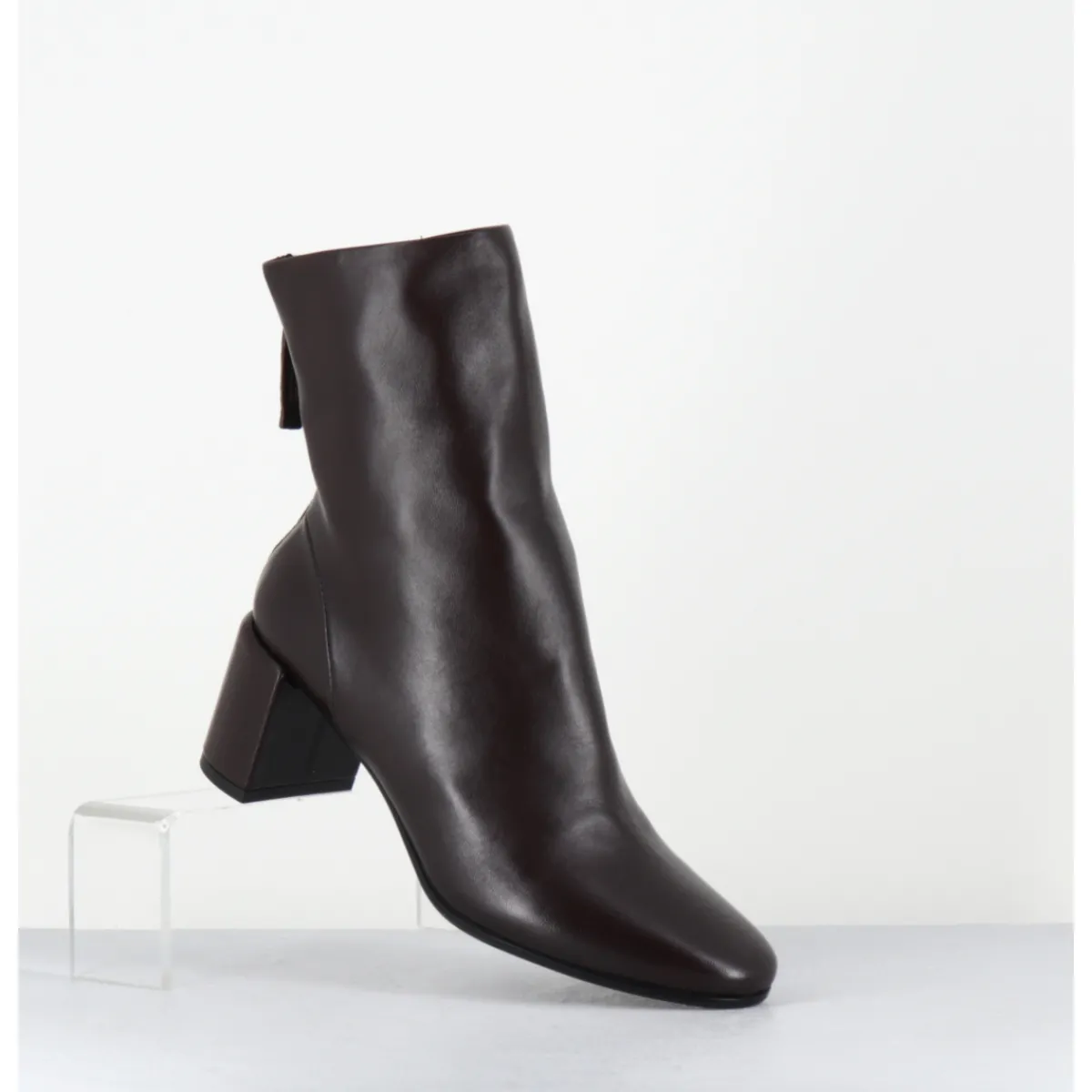 Discount HALMANERA Boots en cuir souple à talon - BETA26 BARON T MORO MARRON