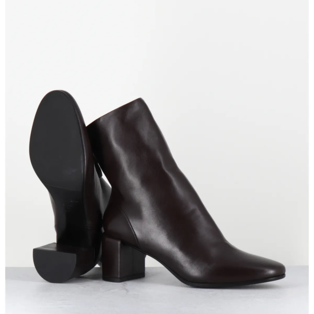 Discount HALMANERA Boots en cuir souple à talon - BETA26 BARON T MORO MARRON