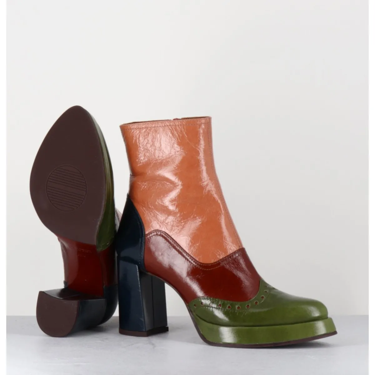 Discount CHIE MIHARA Boots en cuir multicolore & bout pointu fleuri - FAYU MASERATI MILI