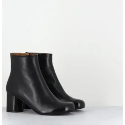 Best AUDLEY Boots en cuir à talon ligne minimaliste - SAKA NAPPA BLACK NOIR