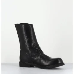Clearance OFFICINE CREATIVE Boots en cuir lavées à zip - BULLA DD 306 T.NERO NOIR