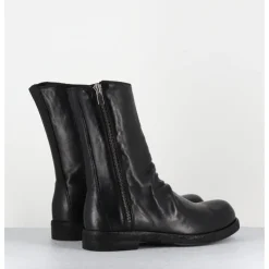 Clearance OFFICINE CREATIVE Boots en cuir lavées à zip - BULLA DD 306 T.NERO NOIR