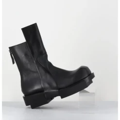 Online SDM Boots en cuir légères semelle déstructurée - GURA VITELO NERO NOIR