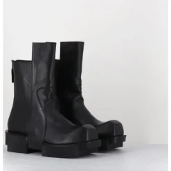 Online SDM Boots en cuir légères semelle déstructurée - GURA VITELO NERO NOIR