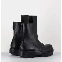 Online SDM Boots en cuir légères semelle déstructurée - GURA VITELO NERO NOIR