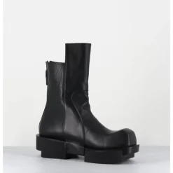 Online SDM Boots en cuir légères semelle déstructurée - GURA VITELO NERO NOIR