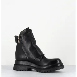 Discount A.S.98 Boots en cuir ligne déstructurée semelle épaisse - B51210 NERO NOIR