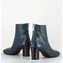 Sale LA BOTTEGA DI LISA Boots en cuir souple - 5540 GLAM BLU BLEU