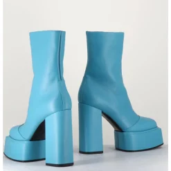 Best 3JUIN Boots en cuir souple turquoise - IARA MOK ASH BLEU