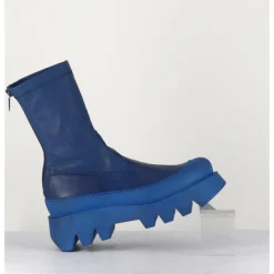 LOFINA Boots en cuir stretch - 2662 INDEMONIAT BLEU