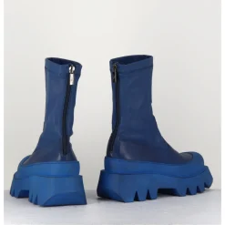 LOFINA Boots en cuir stretch - 2662 INDEMONIAT BLEU