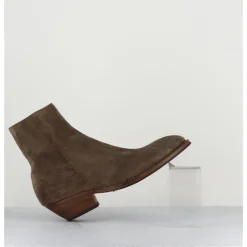 Discount ALBERTO FASCIANI Boots esprit santiags en daim taupe - AMINA58027 SAMBUCO CAMEL