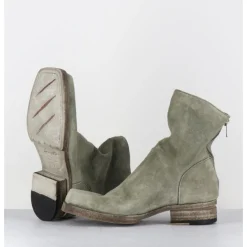 Best SHOTO Boots ligne avant-garde en daim lavé kaki - 51798 VERDE WASHED