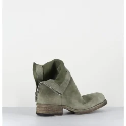 Best SHOTO Boots ligne avant-garde en daim lavé kaki - 51798 VERDE WASHED