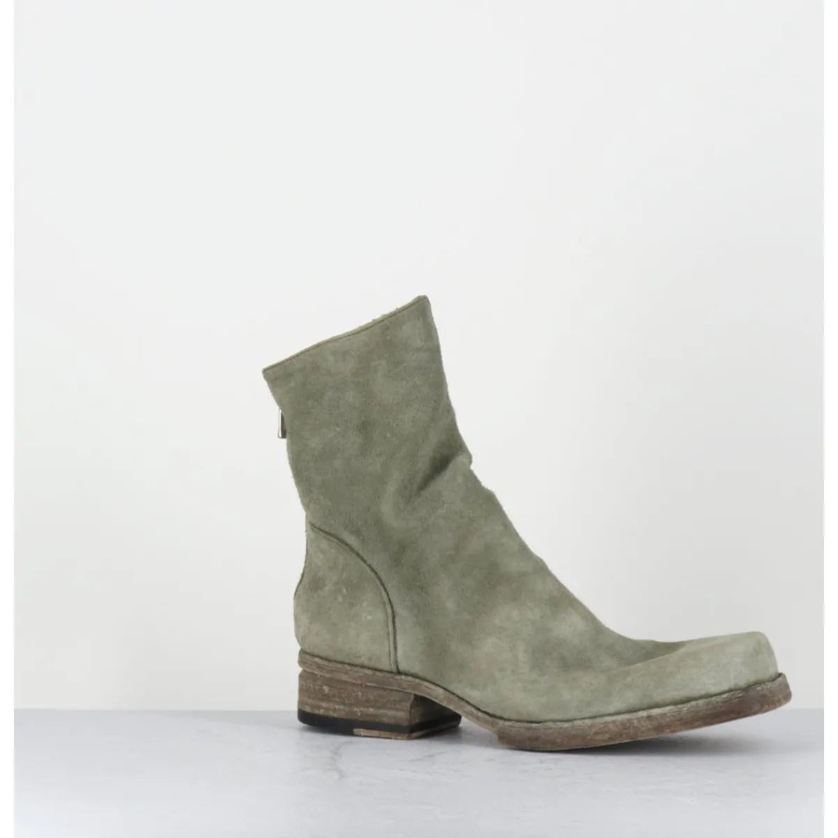 Best SHOTO Boots ligne avant-garde en daim lavé kaki - 51798 VERDE WASHED