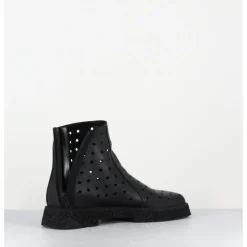 Best ANTONIO BARBATO Boots minimalistes légères en cuir ajouré - 1104 NAPPA NERO NOIR