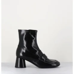 Discount HALMANERA Boots mocassins en cuir - DANI05 NERO NOIR