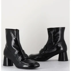 Discount HALMANERA Boots mocassins en cuir - DANI05 NERO NOIR