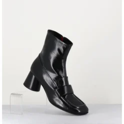 Discount HALMANERA Boots mocassins en cuir - DANI05 NERO NOIR
