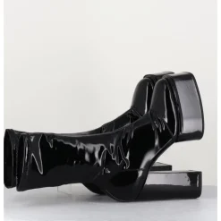 Clearance 3JUIN Boots es vernis stretch - VICTORIA MOK PATENT NOIR