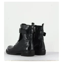 Clearance OFFICINE CREATIVE Boots plates à lacets en cuir - LEGRAND142H24 NERO NOIR