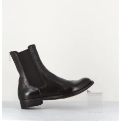 Outlet OFFICINE CREATIVE Boots plates en cuir & élastique - LEXIKON073 MORO MARRON