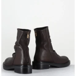 Best GARRICE LAB Boots plates en cuir - NATORI LAVATO T MORO MARRON