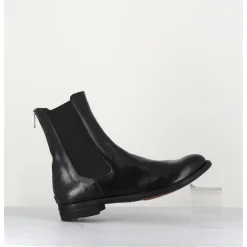 Sale OFFICINE CREATIVE Boots plates en cuir & élastique - LEXIKON073 NERO NOIR