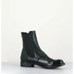 New OFFICINE CREATIVE Boots plates en cuir & élastique - LEXIKON073 FRENCH LOVER VERT