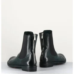 New OFFICINE CREATIVE Boots plates en cuir & élastique - LEXIKON073 FRENCH LOVER VERT