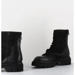 Hot GARRICE LAB Boots plates en daim gras - STABI KATHY NERO NOIR