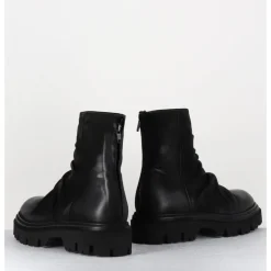 Hot GARRICE LAB Boots plates en daim gras - STABI KATHY NERO NOIR