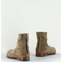 Outlet ALBERTO FASCIANI Boots plates en daim - ZOE 56067 LARICE TAUPE