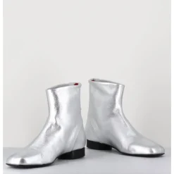 Discount HALMANERA Boots plates 60s en cuir - PAM26 MET O ARGENT