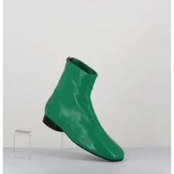 Best HALMANERA Boots plates 60s en cuir souple - PAM26 GLASE MELA VERT