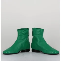 Best HALMANERA Boots plates 60s en cuir souple - PAM26 GLASE MELA VERT