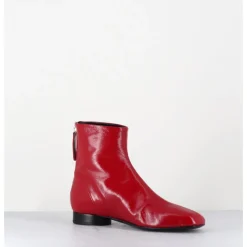 Sale HALMANERA Boots plates 60s en cuir souple - PAM26 GLAZE PASSION ROUGE