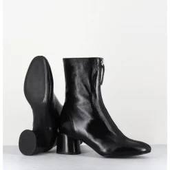 Online HALMANERA Boots 60s en cuir brillant - CAREN07 GLAZE NERO NOIR