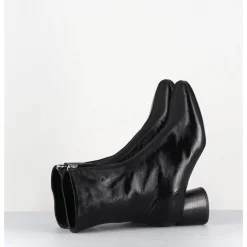 Online HALMANERA Boots 60s en cuir brillant - CAREN07 GLAZE NERO NOIR