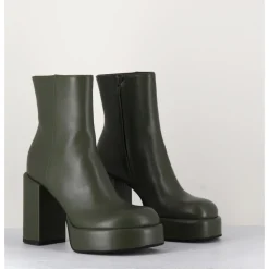 Online GARRICE LAB Boots 70s en cuir khaki - AIKO NAPPA OBEROY VERT