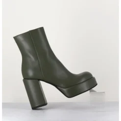 Online GARRICE LAB Boots 70s en cuir khaki - AIKO NAPPA OBEROY VERT