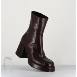 Best GARRICE LAB Boots 70s en cuir - ARCHI MORO MARRON