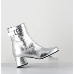 Discount ROTTA Boots 60s en cuir métallisé - XERT SCRATCH SILVER ARGENT
