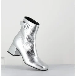 Discount ROTTA Boots 60s en cuir métallisé - XERT SCRATCH SILVER ARGENT