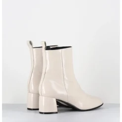 Sale GARRICE LAB Boots 60s en cuir souple crème - SAMUI3 VERLUX MILK