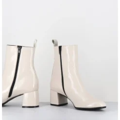Sale GARRICE LAB Boots 60s en cuir souple crème - SAMUI3 VERLUX MILK