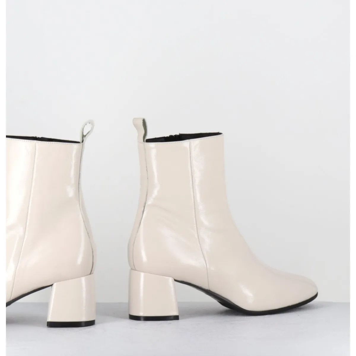 Sale GARRICE LAB Boots 60s en cuir souple crème - SAMUI3 VERLUX MILK