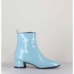 Online GARRICE LAB Boots 60s en cuir vernis - JANE VERNICE FAEDA BLEU