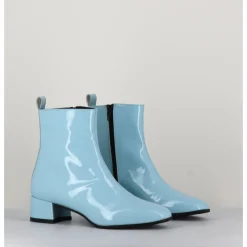 Online GARRICE LAB Boots 60s en cuir vernis - JANE VERNICE FAEDA BLEU